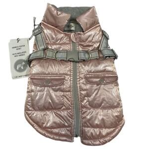 Martha Stewart, 2-IN 1 Pearl Blush Harness Puffer Jacket  NWTS